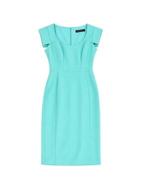 Black Halo Turquoise Midi Dress Size 0